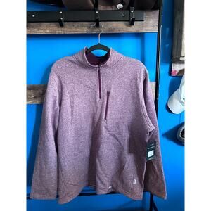 Magellan Outdoor Hickory Canyon Quarter Zip Mauve Marron NWT Classic Fit L